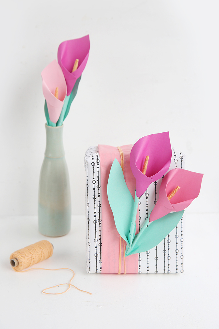 DIY-Calla Blume aus Papier ganz einfach selbermachen