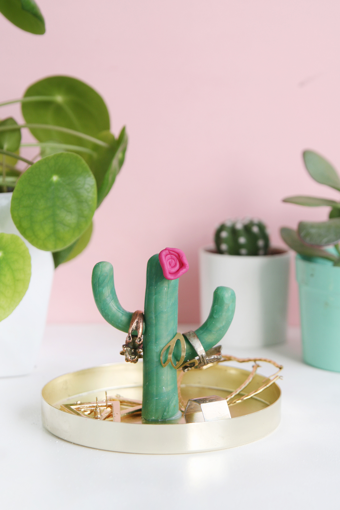 DIY-Kaktus-Ringhalter selbstgemacht