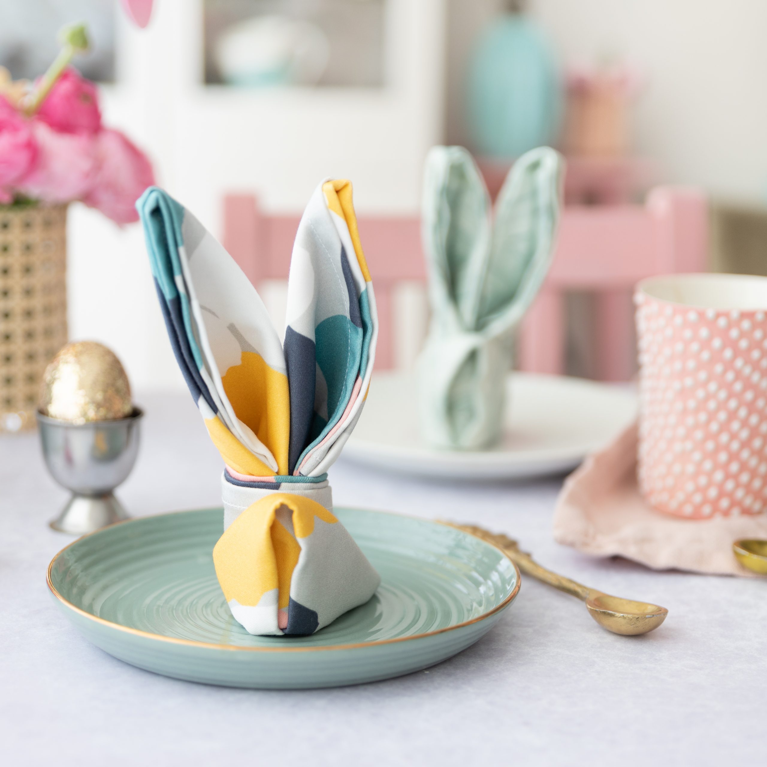 Serviette Ostern Falten
