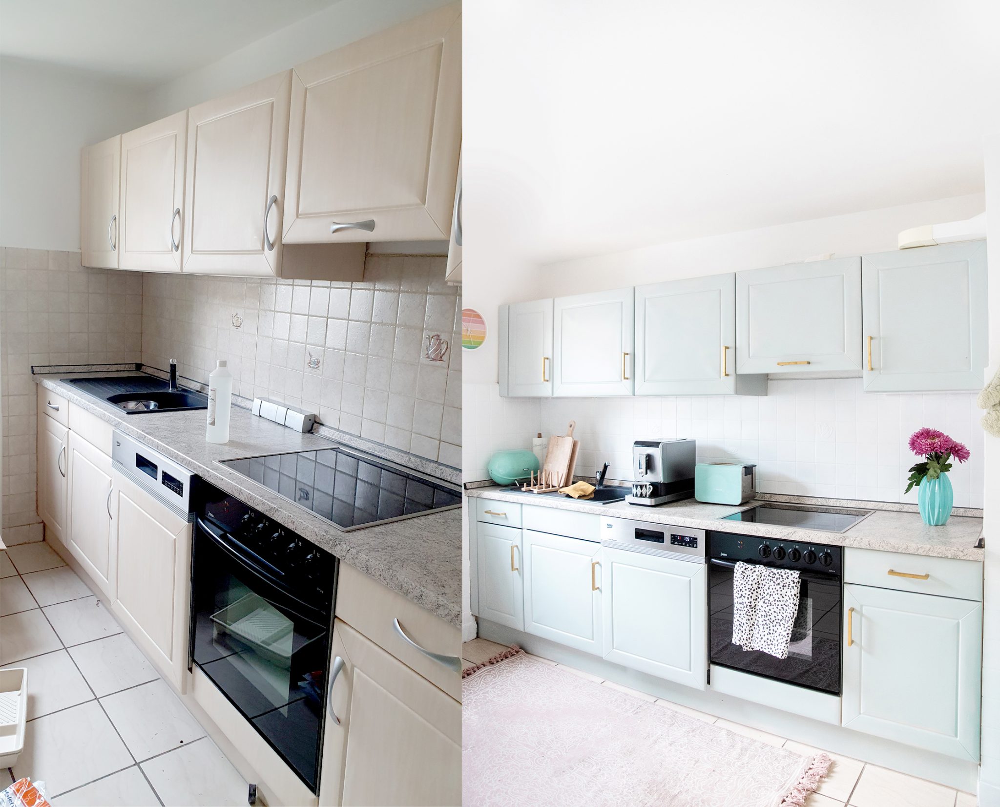 Großes KüchenMakeover mit Kreidefarbe Küche streichen ohne Schleifen